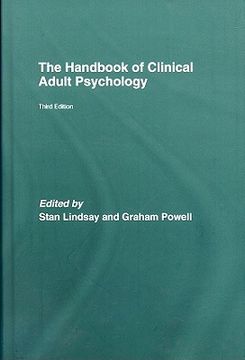 portada the handbook of clinical adult psychology (en Inglés)