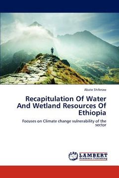 portada recapitulation of water and wetland resources of ethiopia (en Inglés)