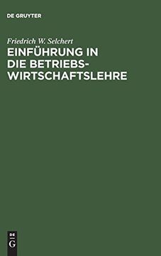 portada Einführung in die Betriebswirtschaftslehre (en Alemán)