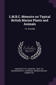 portada L.M.B.C. Memoirs on Typical British Marine Plants and Animals: 13. Anurida