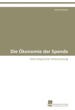 portada Die Okonomie Der Spende