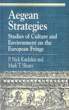portada aegean strategies: studies of culture and environment on the european fringe