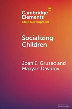 portada Socializing Children (Elements in Child Development) (in English)