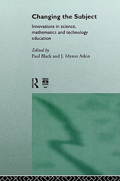portada changing the subject: innovations in science, maths and technology education (in English)