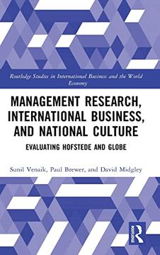 portada Management Research, International Business, and National Culture (Routledge Studies in International Business and the World Economy) (in English)