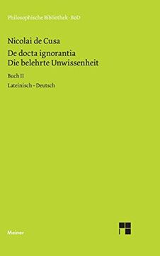 portada Die Belehrte Unwissenheit (de Docta Ignorantia) (en Alemán)