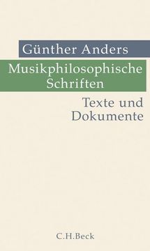portada Musikphilosophische Schriften (en Alemán)