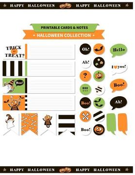 portada Printable cards and notes: Halloween Collection Printable and: Printable notes & Bookmarks