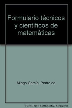 portada formulario técnicos y científicos de matemáticas (in Spanish)