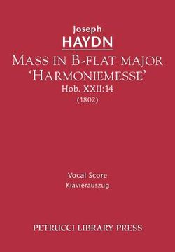 portada Mass in B-flat major 'Harmoniemesse', Hob.XXII: 14: Vocal score (in Latin)