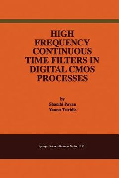 portada High Frequency Continuous Time Filters in Digital CMOS Processes (en Inglés)