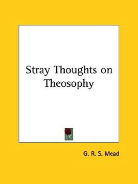 portada stray thoughts on theosophy (en Inglés)