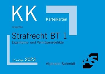 portada Karteikarten Strafrecht bt 1 (in German)