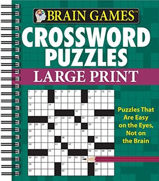portada Brain Games: Crossword Puzzles (Large Print) (in English)
