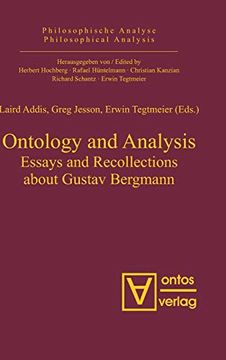 portada Ontology and Analysis: Essays and Recollections About Gustav Bergmann (Philosophische Analyse 