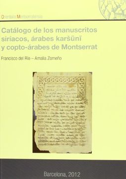 portada Catalogo De Los Manuscritos Siriacos, Arabes Karsuni Y Coptoarabes De Montserrat (Orientalia Montserratensia)