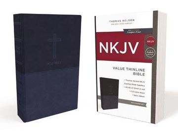 portada Nkjv, Value Thinline Bible, Leathersoft, Blue, red Letter Edition, Comfort Print 