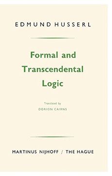 portada Formal and Transcendental Logic (en Inglés)