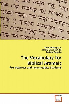 portada the vocabulary for biblical aramaic (en Inglés)