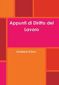 portada Appunti di Diritto del Lavoro (in Italian)