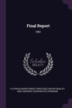 portada Final Report: 1991 (en Inglés)