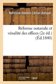 portada Reforme Notariale Et Venalite Des Offices 2e Ed. (Sciences Sociales) (French Edition)