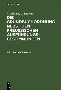 portada Das Reichsrecht (German Edition) (en Alemán)