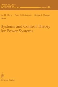 portada systems and control theory for power systems