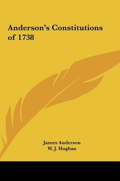 portada anderson's constitutions of 1738 (in English)