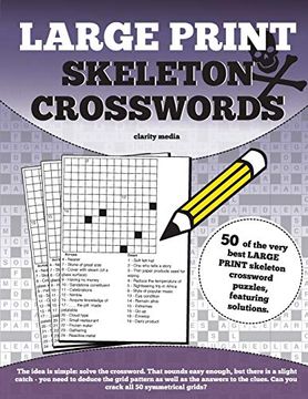 portada Large Print Skeleton Crosswords 