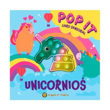 portada Pop it libro sensorial - Unicornios