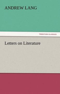 portada letters on literature (en Inglés)