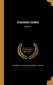 portada Contents-index; Volume 1 (in English)