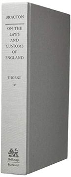 portada On the Laws and Customs of England, Volume 4 (en Inglés)