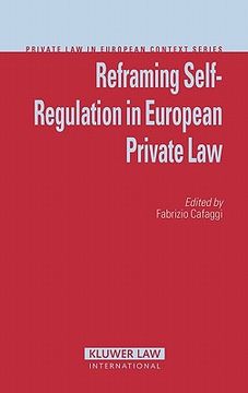 portada reframing self-regulation in european private law (en Inglés)