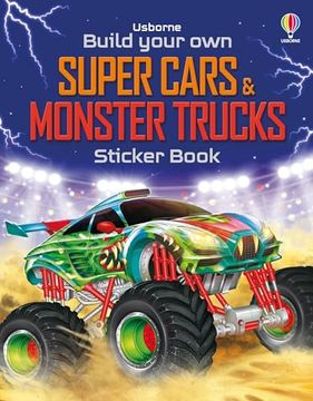 portada Build Your own Super Cars & Monster Trucks Sticker Book (en Inglés)