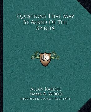 portada questions that may be asked of the spirits