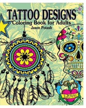 portada Tattoo Designs Coloring Book for Adults (en Inglés)