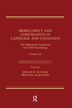 portada Modularity and Constraints in Language and Cognition: The Minnesota Symposia on Child Psychology, Volume 25