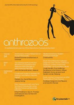 portada anthrozos volume 24 issue 3