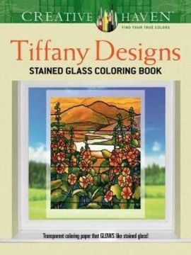 portada Creative Haven Tiffany Designs Stained Glass Coloring Book (Adult Coloring)