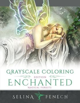 portada Enchanted Magical Forests - Grayscale Coloring Edition (Grayscale Coloring Books by Selina) (Volume 3) (in English)
