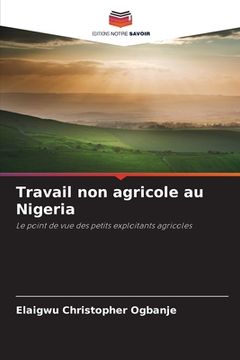 portada Travail non agricole au Nigeria (in French)