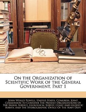 portada on the organization of scientific work of the general government, part 1