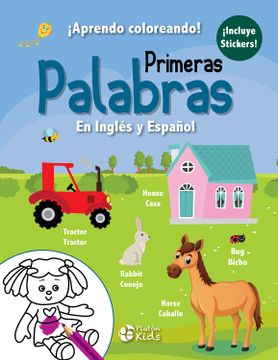 portada Primeras Palabras en Ingles y Español (¡ Aprendo Coloreando!)