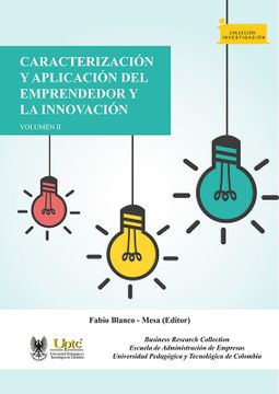 portada CARACTERIZACIÓN Y APLICACIÓN DEL EMPRENDEDOR Y LA INNOVACIÓN (in Spanish)