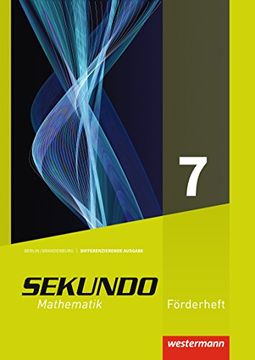 portada Sekundo - Mathematik für Differenzierende Schulformen: Sekundo - Ausgabe 2017 für Berlin und Brandenburg: Förderheft 7 (en Alemán)