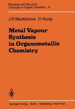 portada metal vapour synthesis in organometallic chemistry (en Inglés)