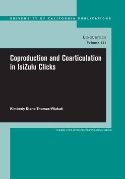 portada Coproduction and Coarticulation in Isizulu Clicks (en Inglés)