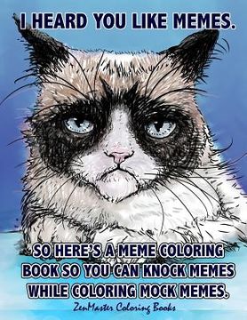 portada Adult Coloring Book of Memes: Memes Coloring Book for Adults For Relaxation, Stress Relief, and Humor (en Inglés)